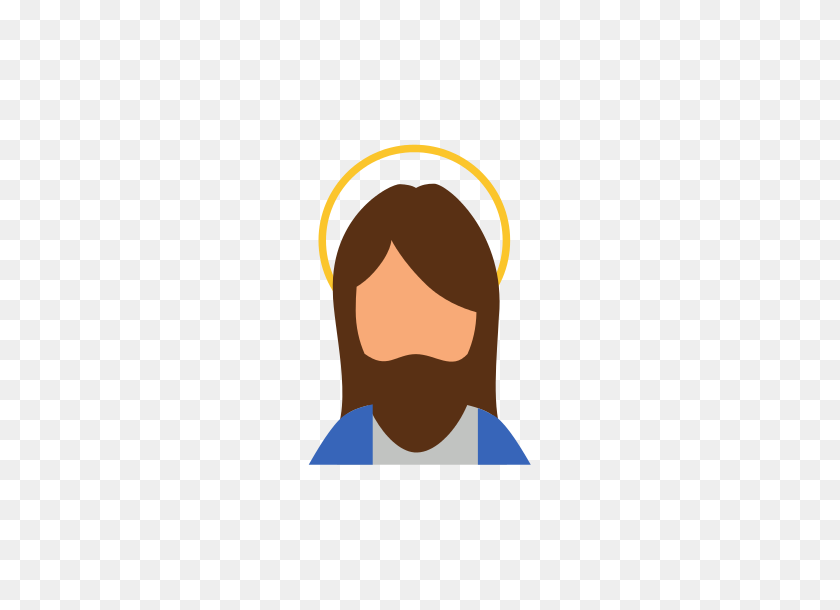 550x550 Jesus Christ Face Icon - Jesus Face PNG