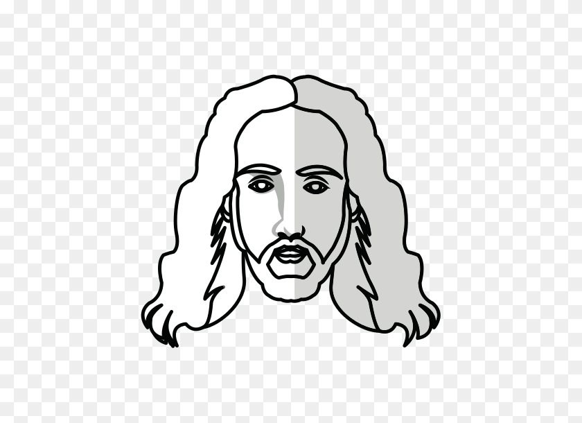 Jesus Christ Icon - Jesus Face PNG