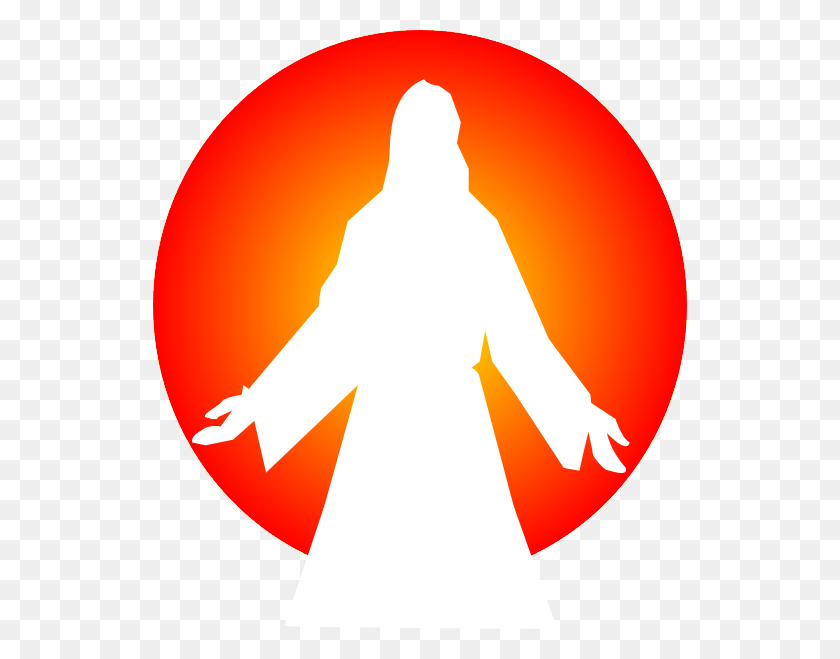 534x599 Jesus Christ With Sun Clip Art - Jesus With Open Arms Clipart