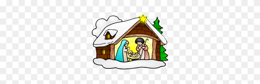 300x212 Jesus Christmas Clip Art Happy Holidays! - Jesus Teaching Clipart