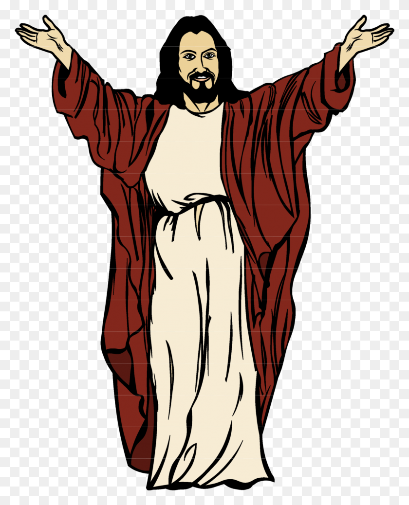 1185x1486 Jesus Clip Art With Outstretched Arms Cl - Lds Clipart Jesus