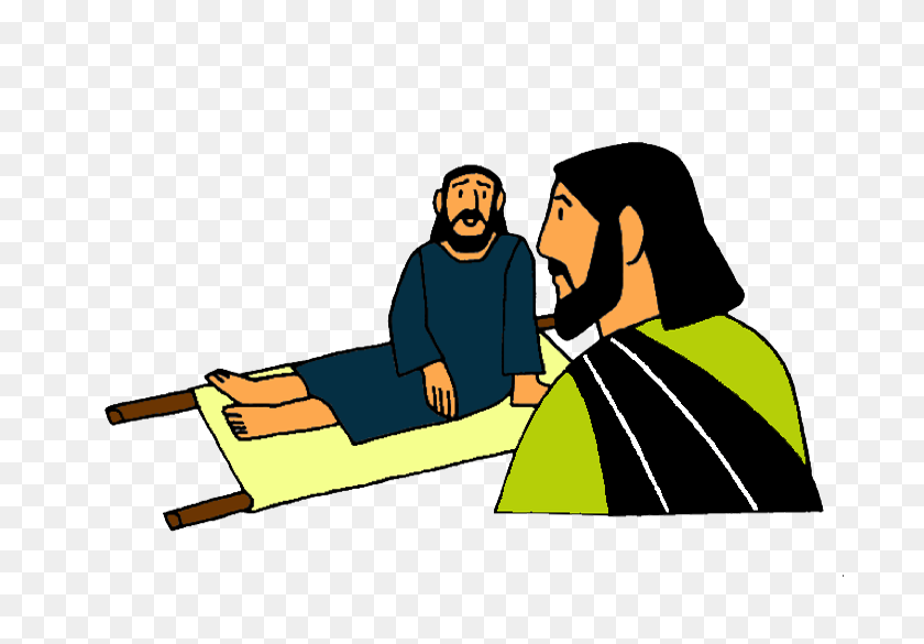 700x525 Jesus Heals The Paralytic Clipart - Jesus Carrying Cross Clipart