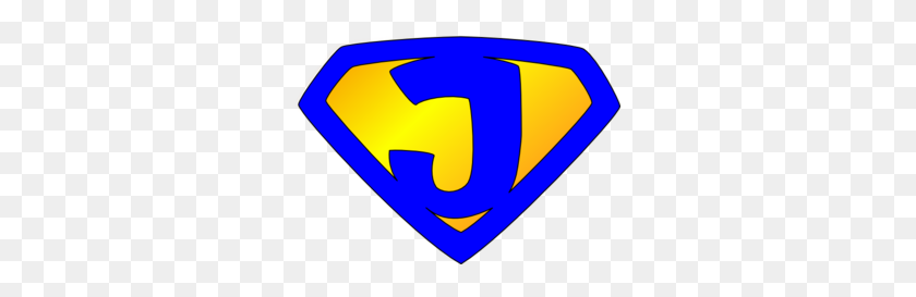 299x213 Jesus Superhero Logo Blueyellow Clip Art - Superhero Clipart Free Download