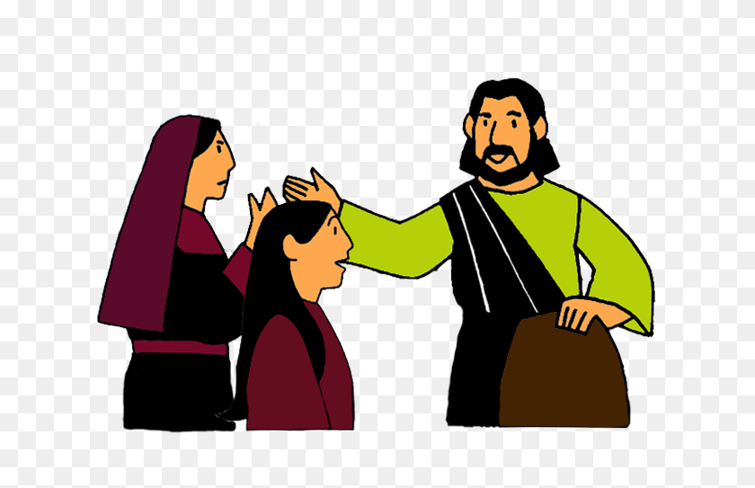 642x483 Иисус Посещает Марию И Марфу Клипарт
