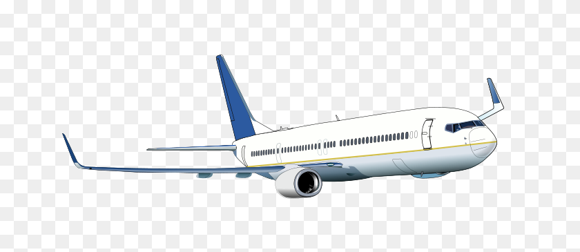 726x305 Jet Airliner Clipart - Small Plane Clipart