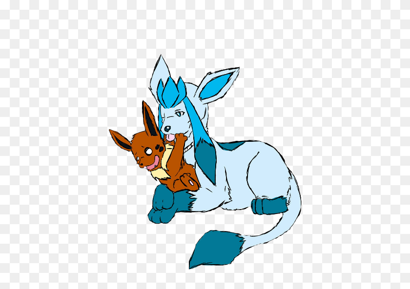 400x533 Jewel And Jazz The Glaceon And Eevee - Glaceon PNG