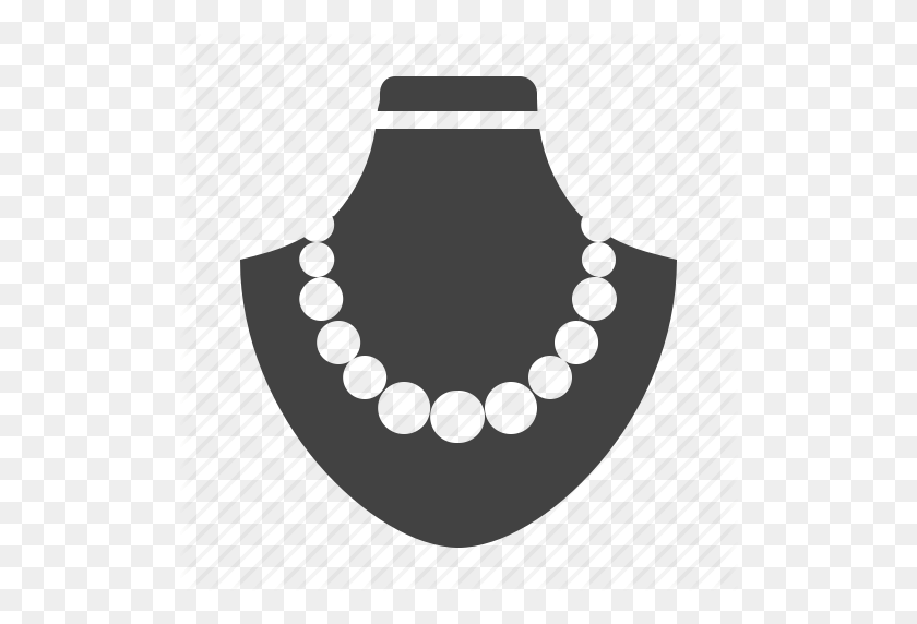 512x512 Joyas, Collar, Icono De Perlas - Collar De Perlas Png