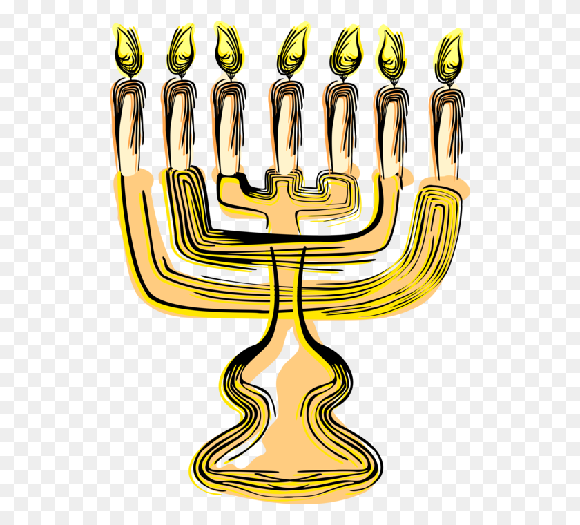 522x700 Jewish Hanukkah Menorah Candles - Menorah PNG