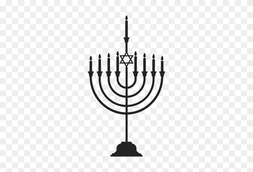 512x512 Значок Еврейской Хануки Менора - Менора Png