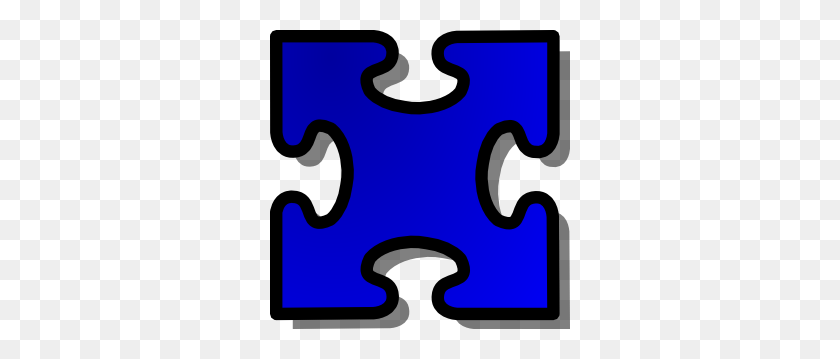 300x299 Jigsaw Blue Clip Art - Obesity Clipart