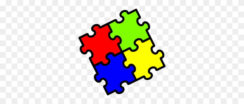 300x300 Jigsaw Clip Art - Jigsaw Puzzle Clipart