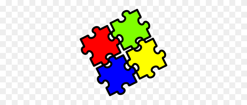 298x297 Jigsaw Fitting Together Clip Art - Jigsaw Clipart
