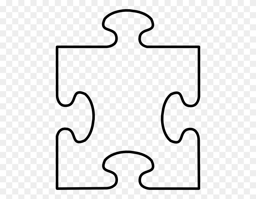 474x595 Jigsaw Piece Clipart Clipart Imágenes Prediseñadas - Jigsaw Clipart