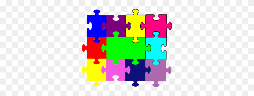 299x258 Jigsaw Puzzle Clip Art - Puzzle Clip Art Free