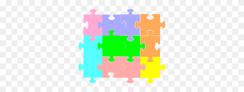 300x259 Jigsaw Puzzle Clipart Png For Web - Puzzle Clip Art Free