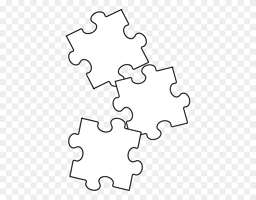 408x598 Jigsaw Puzzle Piece Clip Art - Autism Puzzle Piece Clipart