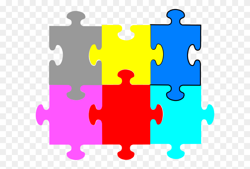 600x507 Jigsaw Puzzle Pieces Clip Art - Jigsaw PNG