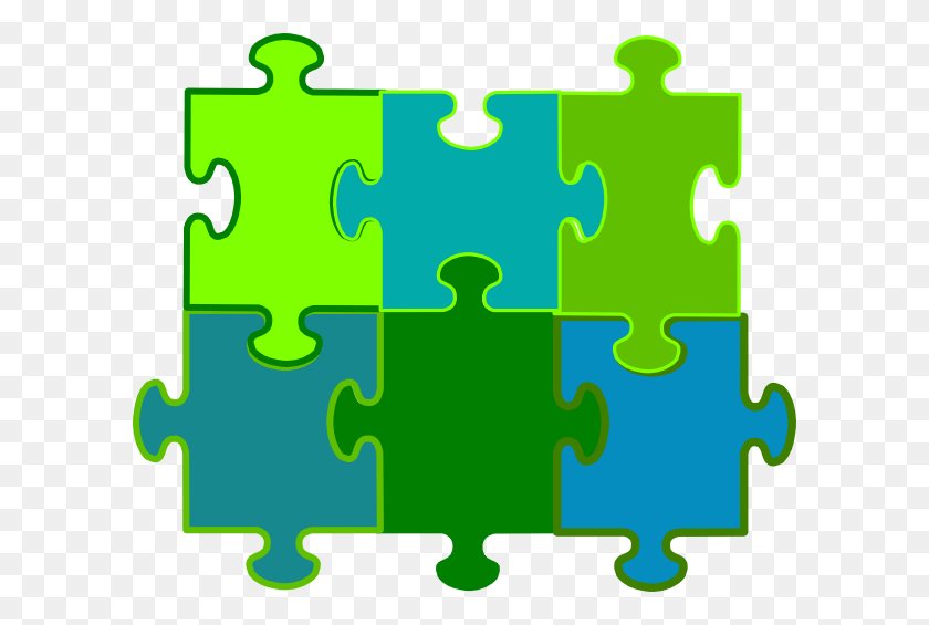 600x505 Jigsaw Puzzle Pieces Png, Clip Art For Web - Free Clipart Puzzle Pieces