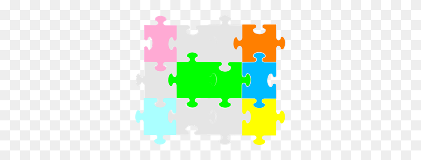 300x259 Jigsaw Puzzle Png Clip Arts For Web - Autism Puzzle Clipart