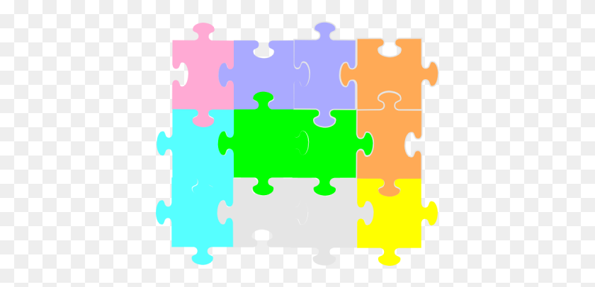 400x346 Jigsaw Puzzle Transparent Images - Puzzle Piece Clipart