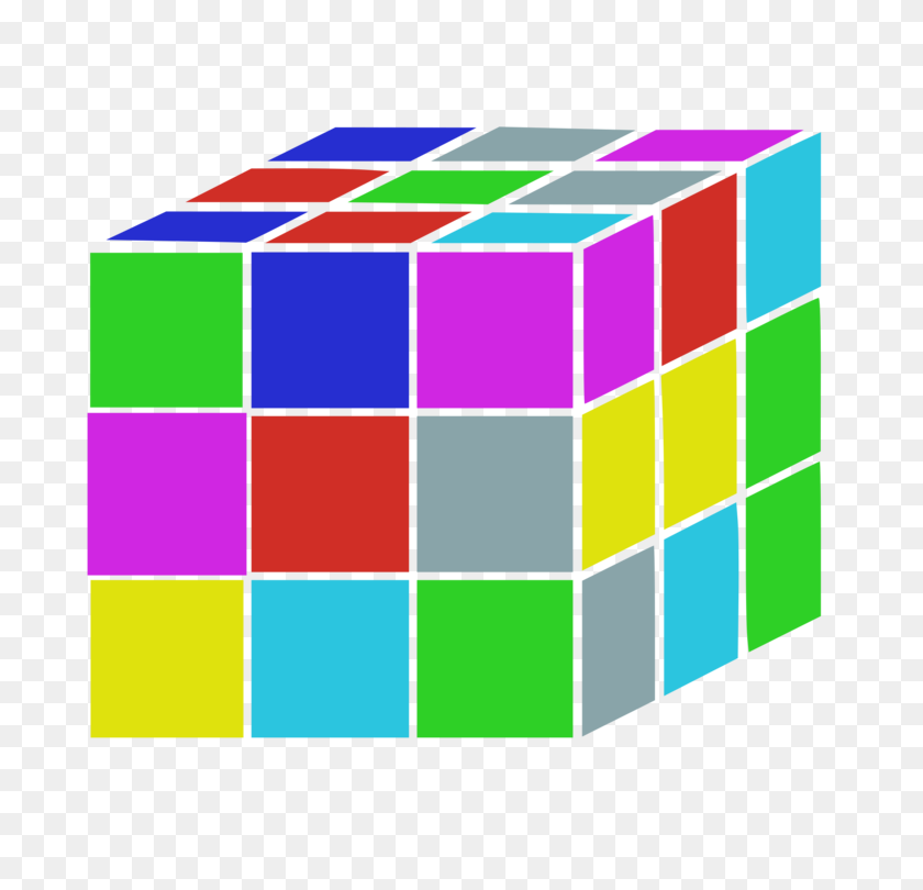 750x750 Rompecabezas De Rubik's Cube Toy Block - Rubix Cube Clipart