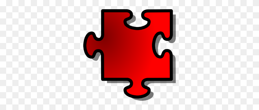 300x298 Jigsaw Red Clipart - Clipart De Responsabilidad