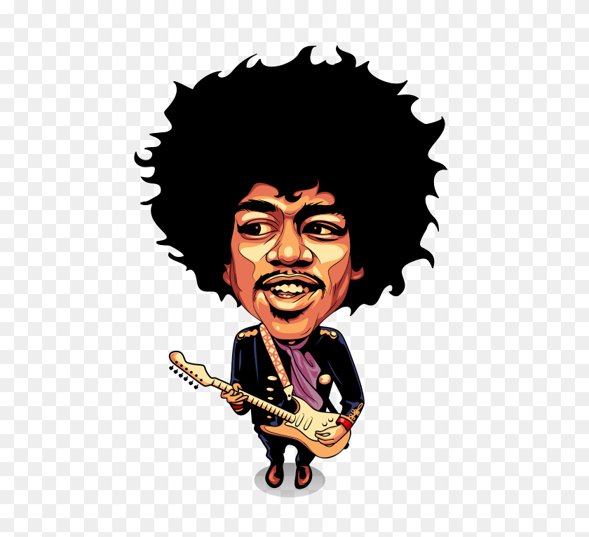 500x707 Jimi Hendrix Png Png Image - Jimi Hendrix PNG