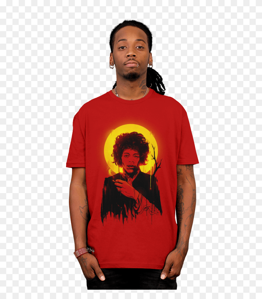 600x900 Camiseta Jimi Hendrix - Jimi Hendrix Png