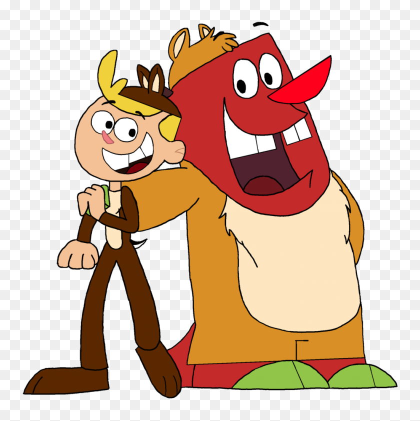 1024x1027 Jimmy Two Shoes And Beezy As Chip And Dale - Chip And Dale Clipart