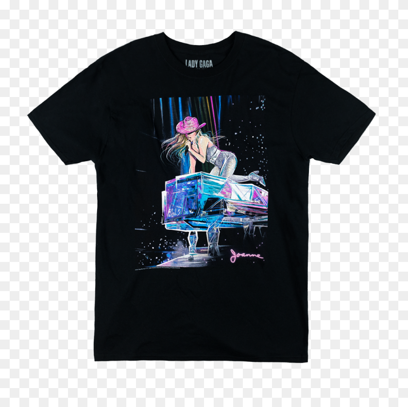 1000x1000 Joanne World Tour Painting T Shirt Lady Gaga Official Shop - Lady Gaga PNG