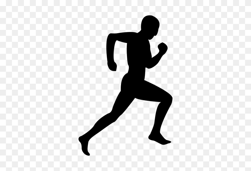 512x512 Jogging Png Black And White Transparent Jogging Black And White - Person Running PNG
