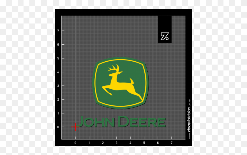 2500x1500 John Deere Logotipo De La Etiqueta Engomada - John Deere Logotipo Png