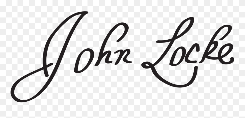 2000x886 John Locke Signature - John Locke Clipart