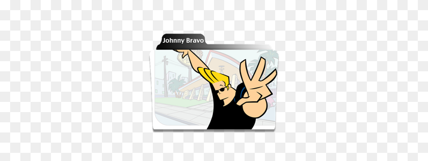 256x256 Johnny Bravo Icono De Descarga De Programas De Televisión Iconos Iconspedia - Johnny Bravo Png