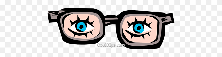 480x156 Gafas De Broma, Imágenes Prediseñadas De Vector Libre De Regalías Ilustración - Eyeglasses Clipart