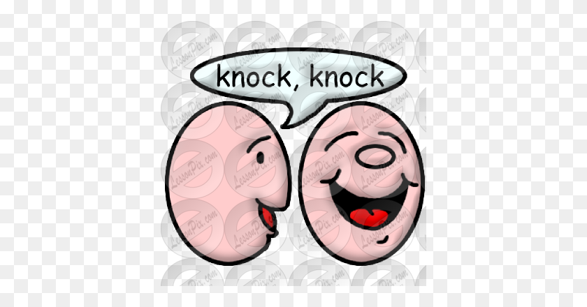 380x380 Joke Picture For Classroom Therapy Use - Knock Clipart