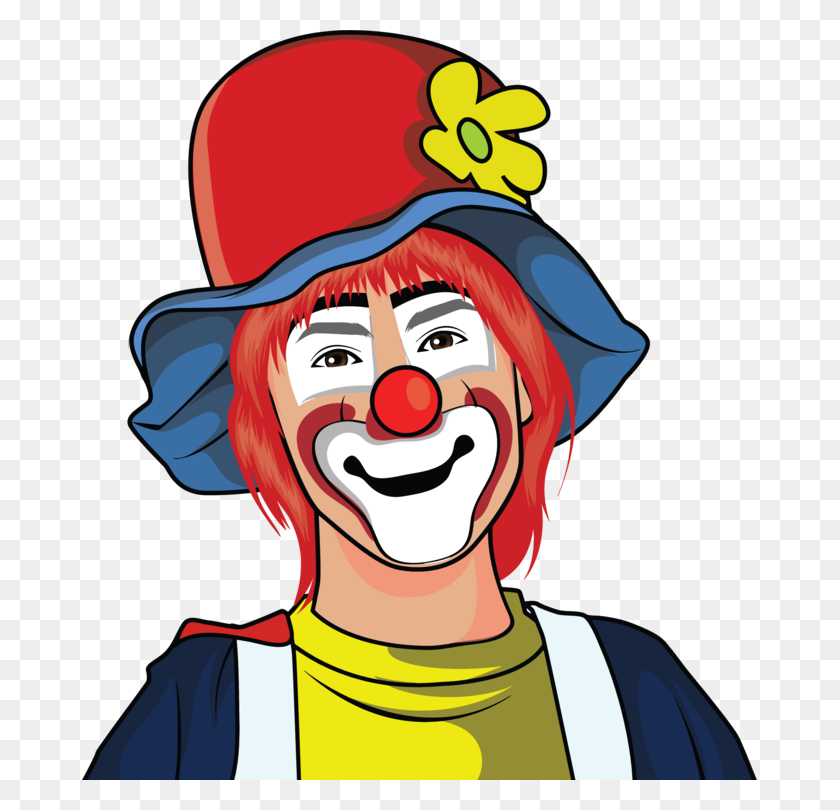 675x750 Joker Circus - Clown Hat Clipart