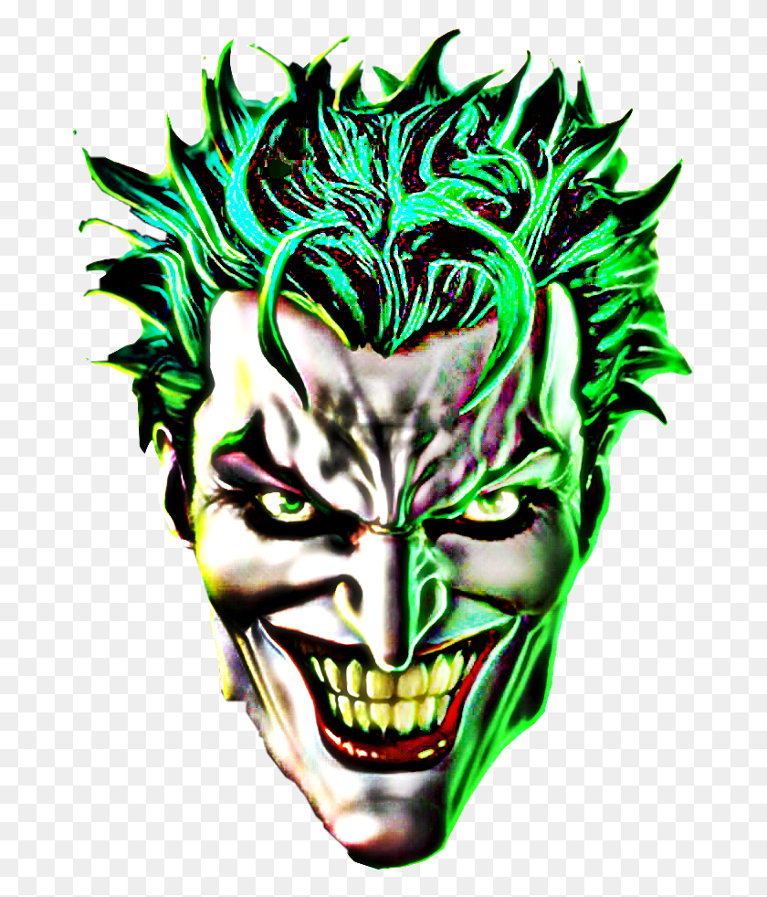 Halloween Inkvillain - Joker Face PNG - FlyClipart