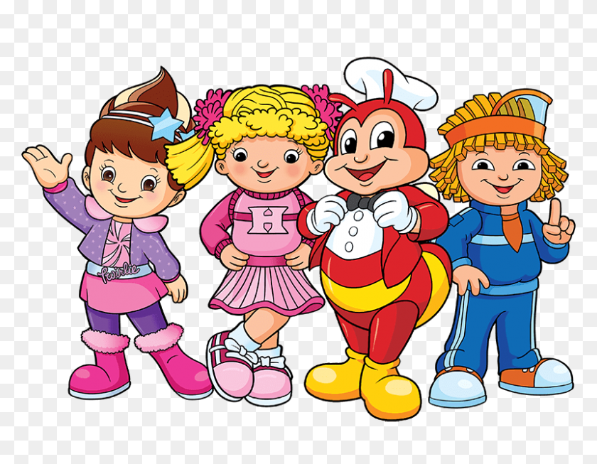 800x609 Jollibee And Friends Png Png Image - Friends PNG