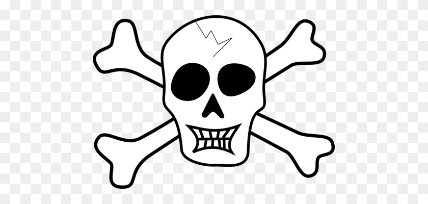 475x340 Jolly Roger Flag Piracy Skull Bones Pennon - Pirate Flag PNG
