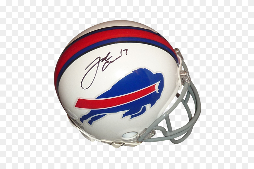500x500 Josh Allen Autographed Buffalo Bills Mini Helmet - Buffalo Bills Logo PNG