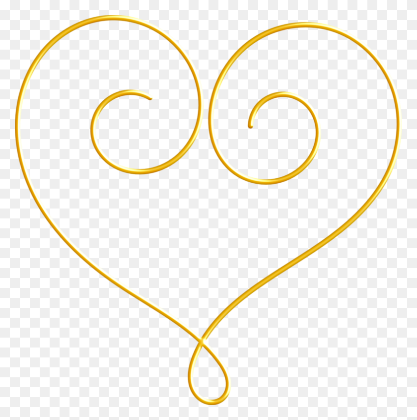 793x800 Jss Happycamper Wire Doodle Желтые Рисунки И Альбом - Каракули Сердце Png