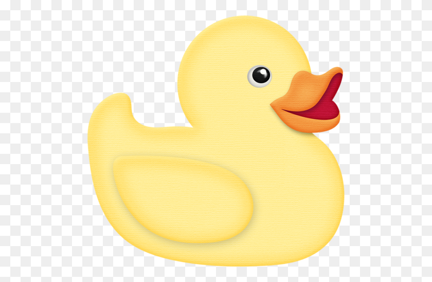 500x490 Jss Squeakyclean Duck Hora Del Baño Tarjetas De Bebé - Pato De Goma Png