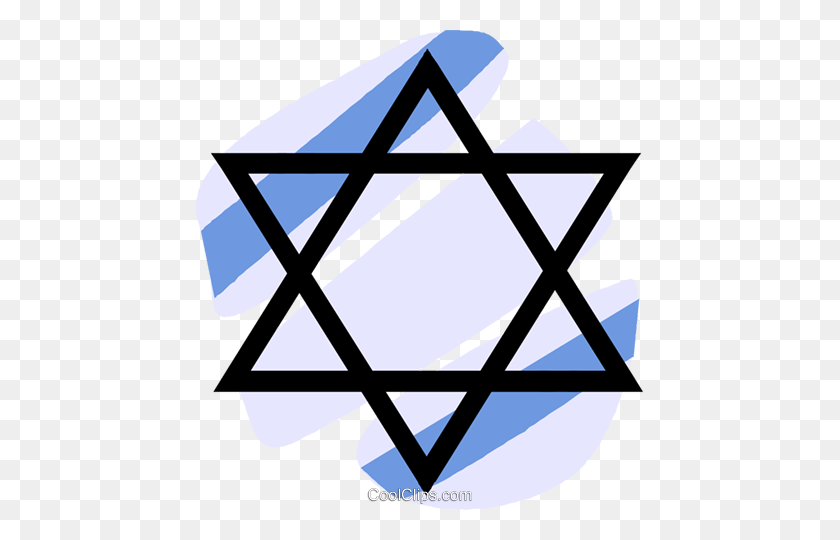 447x480 El Judaísmo, La Estrella De David, La Realeza Vector Libre De Imágenes Prediseñadas Ilustración - Estrella De David Png
