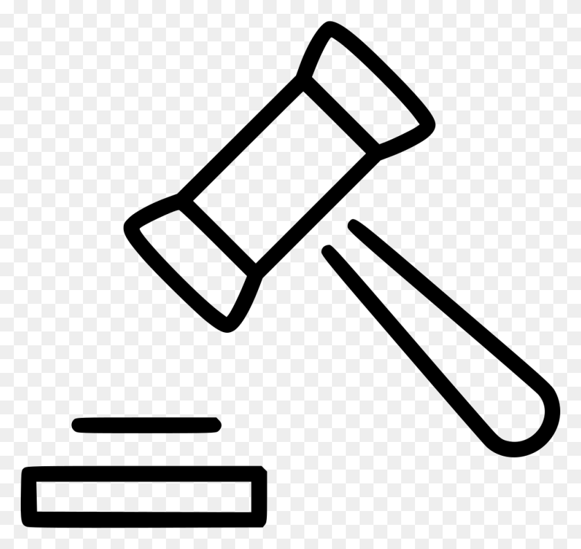 980x924 Judge Hammer Clipart Black And White - Gavel Clipart
