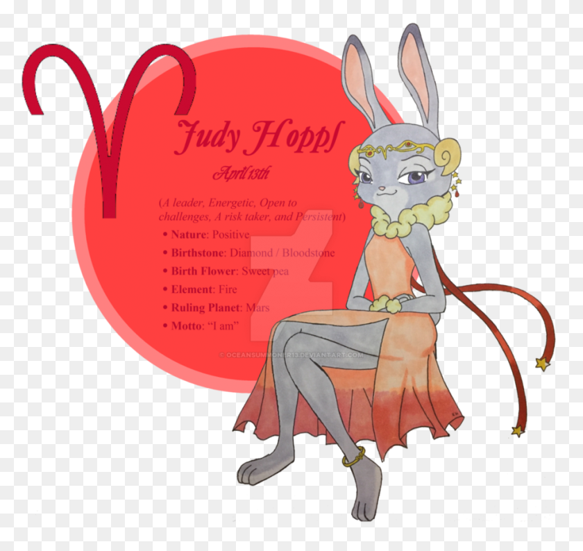 921x867 Judy Hopps As Aries, I Gave Her The Birthday April Nick - Judy Hopps Clipart
