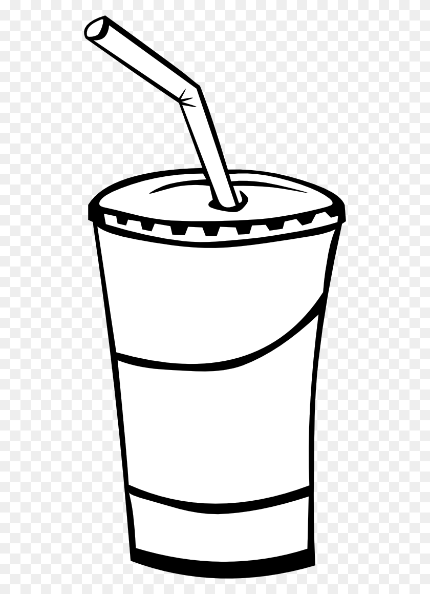 512x1099 Juice Box Clip Art - Cereal Clipart Black And White