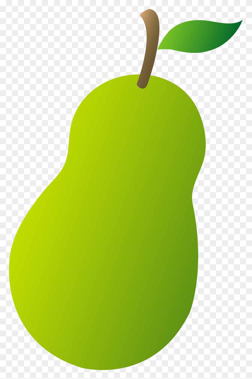 2270x3500 Juicy Green Pear Clip Art - Yummy Clipart