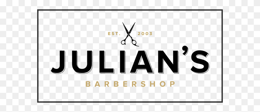 600x302 Julian's Barbershop Peluquería Británica En Dubai - Logotipo De La Peluquería Png