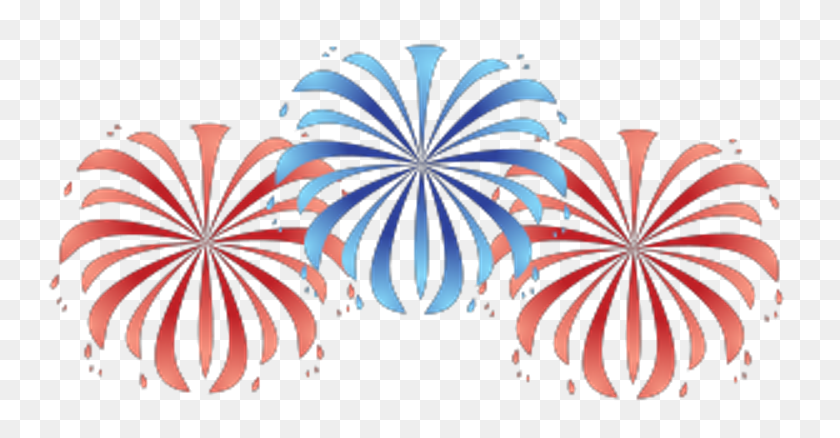750x378 July Fireworks Clipart - 4th Of July Clip Art